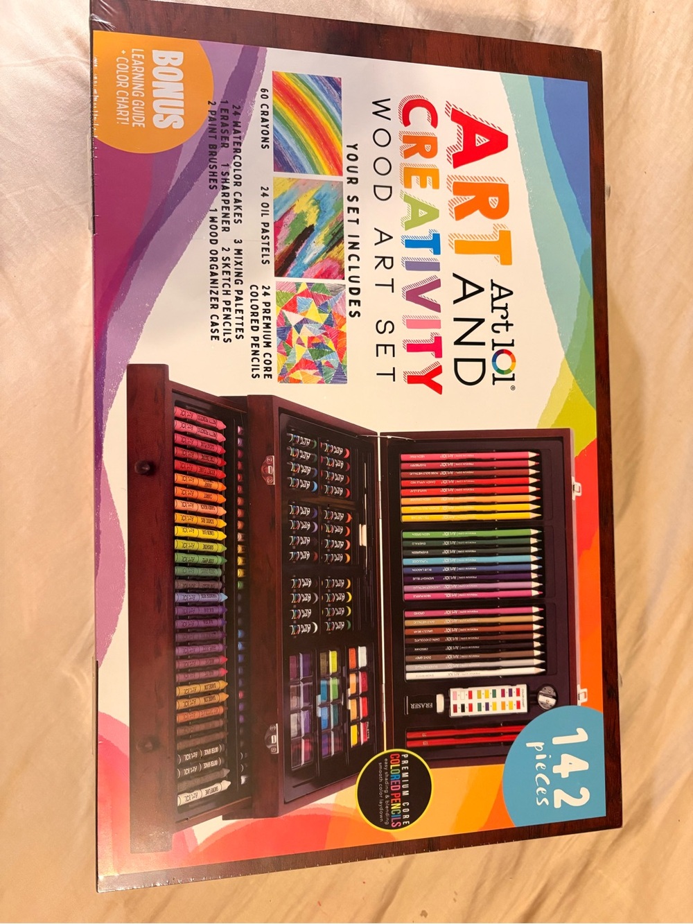Creativity Wood Art Set - Multicolor Art Kit (142 Pieces)